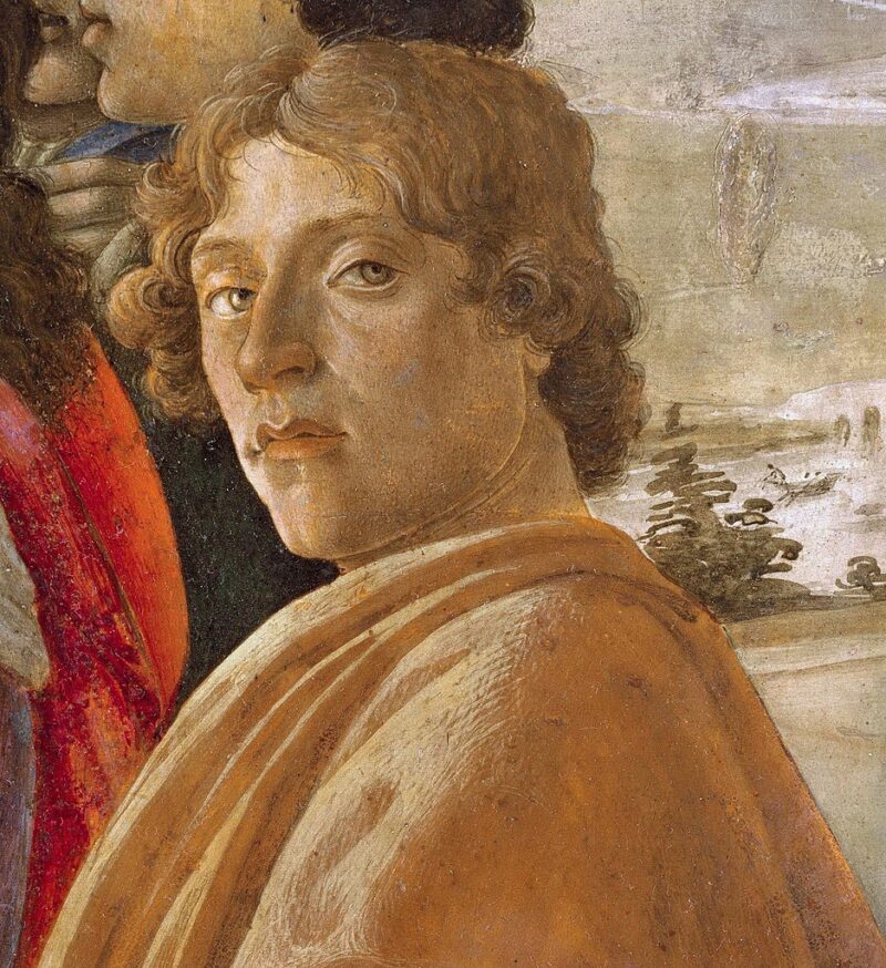 Probable self-portrait of Botticelli